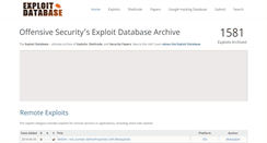 Desktop Screenshot of exploit-db.com