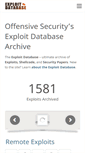 Mobile Screenshot of exploit-db.com